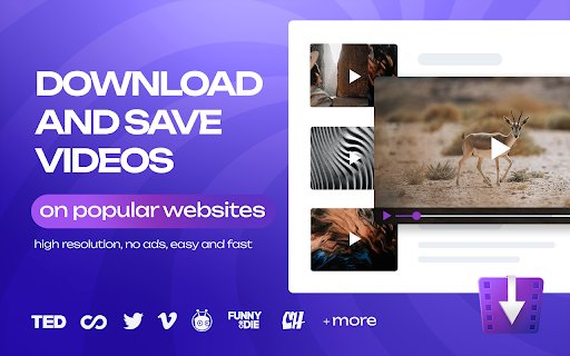Video Downloader Extension  from Chrome web store to be run with OffiDocs Chromium online