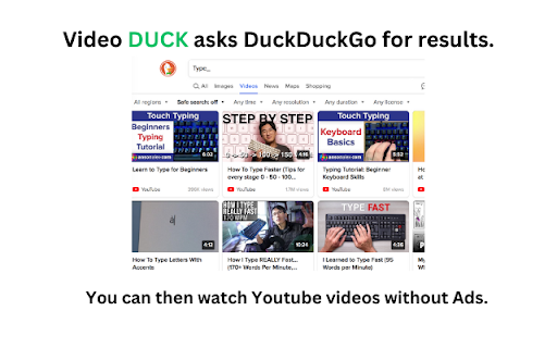 videoDuck da Chrome Web Store será executado com OffiDocs Chromium online