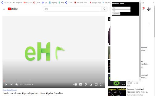 VideoEditing Downloader  from Chrome web store to be run with OffiDocs Chromium online