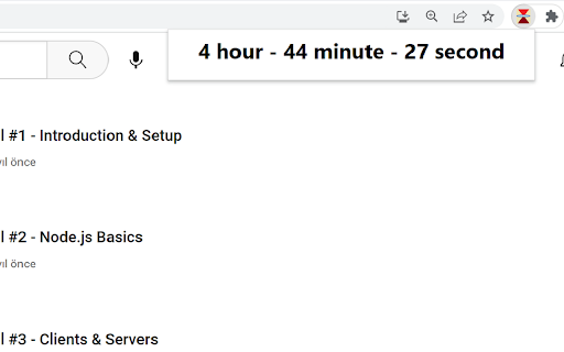 video list time calculator  from Chrome web store to be run with OffiDocs Chromium online