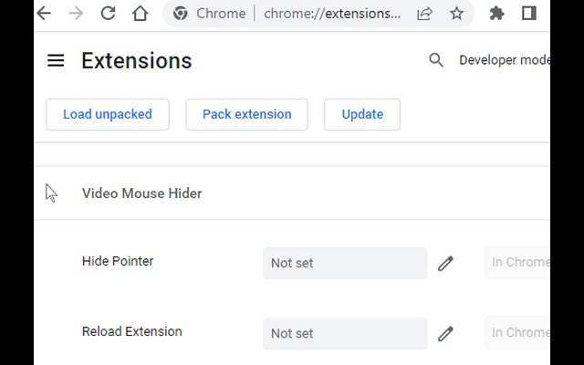Video Mouse Hider из интернет-магазина Chrome будет работать с OffiDocs Chromium онлайн