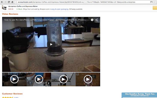 วิดีโอรีวิวบน Amazon จาก Chrome เว็บสโตร์ที่จะรันด้วย OffiDocs Chromium ออนไลน์