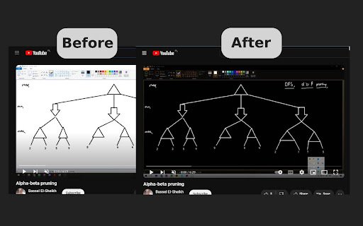 Videos/Images Dark Mode  from Chrome web store to be run with OffiDocs Chromium online