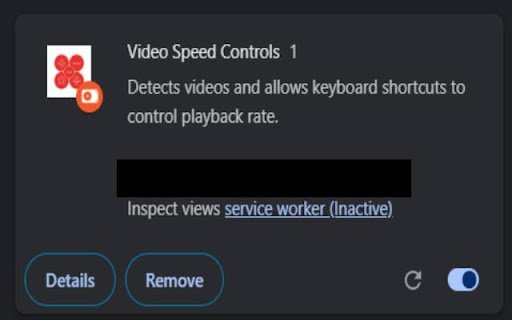 Video Speed Controls  from Chrome web store to be run with OffiDocs Chromium online