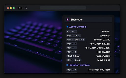 Video Zoom Pro  from Chrome web store to be run with OffiDocs Chromium online