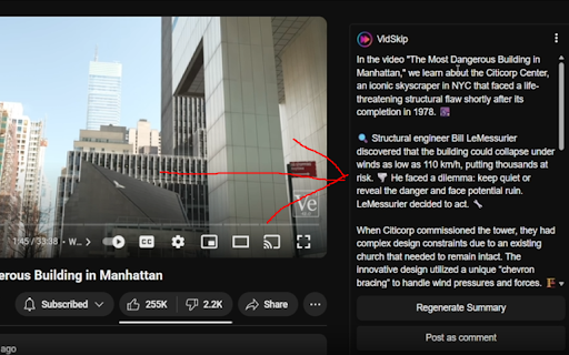 VidSkip  from Chrome web store to be run with OffiDocs Chromium online