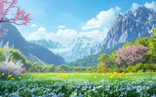 view of a mountain with dreamy aesthetic  from Chrome web store to be run with OffiDocs Chromium online