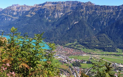 View of Interlaken from the Harder Kulm Mountain in Switzerland  from Chrome web store to be run with OffiDocs Chromium online