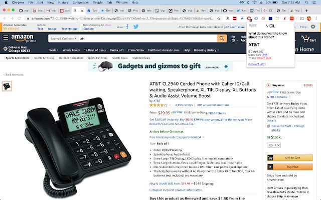 Vigil for Amazon  from Chrome web store to be run with OffiDocs Chromium online