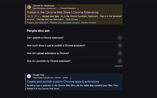 Vim like Google Search Navigator  from Chrome web store to be run with OffiDocs Chromium online