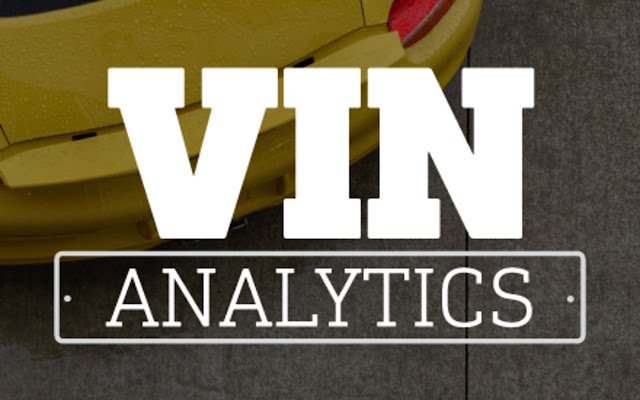 VIN Analytics for Chrome  from Chrome web store to be run with OffiDocs Chromium online