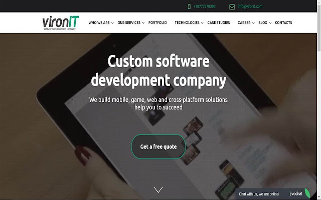 Vironit aus dem Chrome-Webshop kann mit OffiDocs Chromium online ausgeführt werden