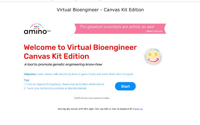 Virtual Bioengineer: Canvas Kit Edition  from Chrome web store to be run with OffiDocs Chromium online