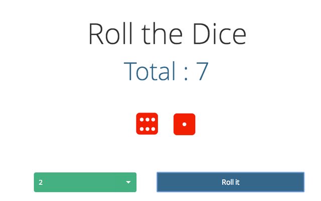 Virtual Dice Rolling  from Chrome web store to be run with OffiDocs Chromium online