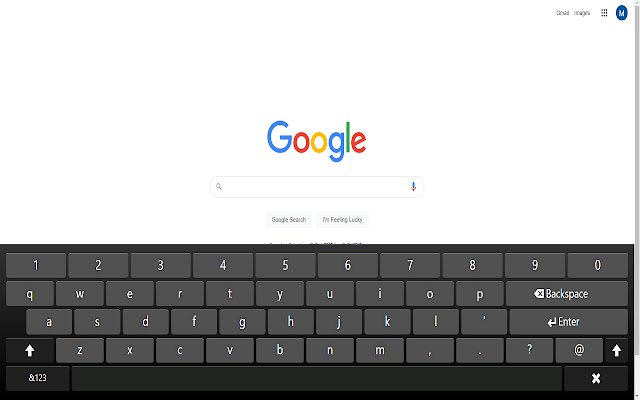 Virtual Keyboard for Google Chrome™  from Chrome web store to be run with OffiDocs Chromium online