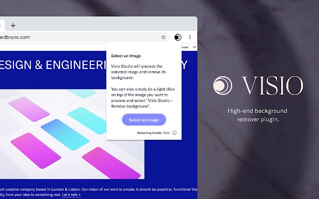 Visio Studio ลบพื้นหลังออกจาก Chrome เว็บสโตร์เพื่อใช้งานร่วมกับ OffiDocs Chromium ออนไลน์