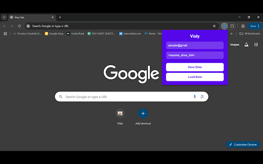 Visly  from Chrome web store to be run with OffiDocs Chromium online