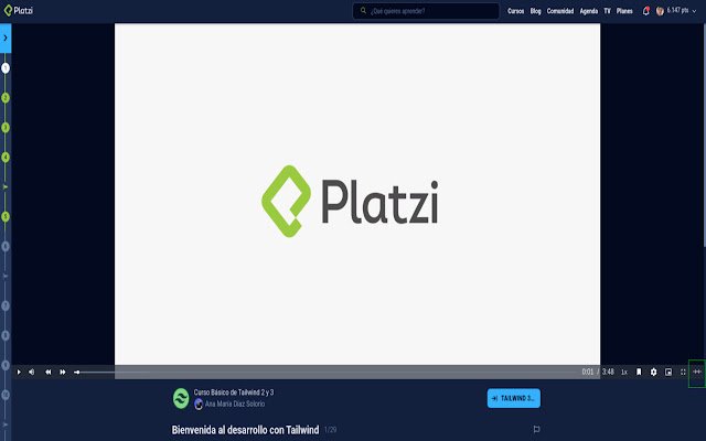Vista ampliada para Platzi  from Chrome web store to be run with OffiDocs Chromium online