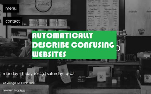 Visual AI  from Chrome web store to be run with OffiDocs Chromium online