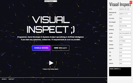 Visual Inspect UI  from Chrome web store to be run with OffiDocs Chromium online