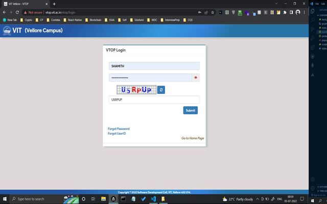 VIT به‌روزرسانی خودکار Capcha (رایگان) از فروشگاه وب Chrome برای اجرای آنلاین با OffiDocs Chromium