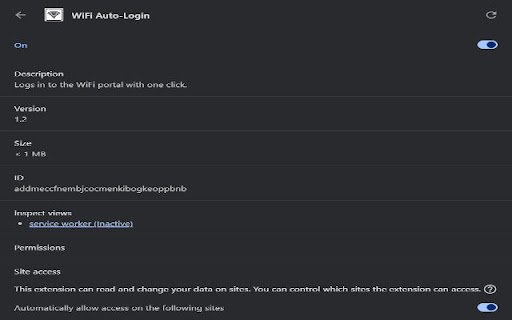 VIT Wifi Auto Login  from Chrome web store to be run with OffiDocs Chromium online