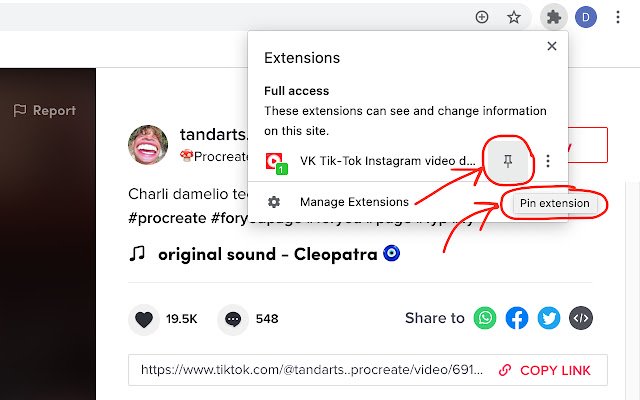 ক্রোম ওয়েব স্টোর থেকে VK Tik Tok Instagram ভিডিও ডাউনলোডার OffiDocs Chromium-এর সাথে অনলাইনে চালানো হবে