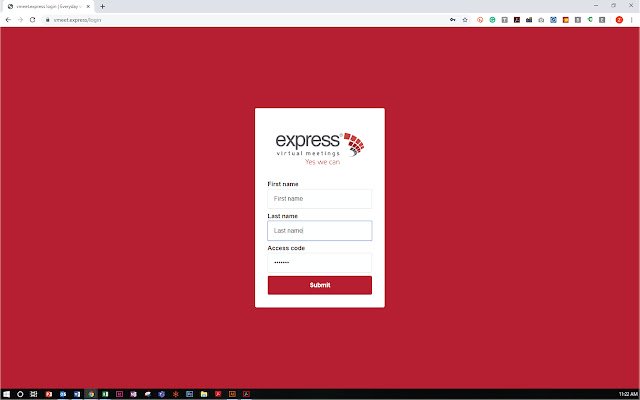 vmeet.express berbagi layar dari toko web Chrome untuk dijalankan dengan OffiDocs Chromium online