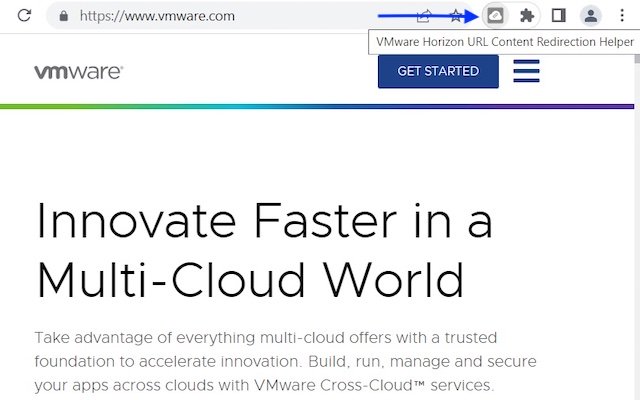 Assistente de redirecionamento de conteúdo de URL do VMware Horizon da loja on-line do Chrome para ser executado com o OffiDocs Chromium on-line