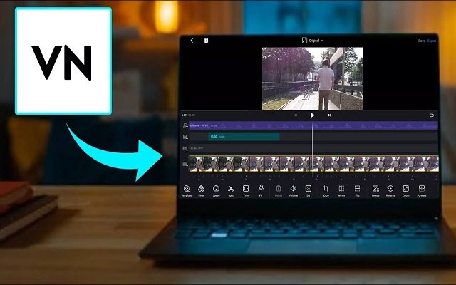 VN Video Editor per PC Mac Tema Nuova scheda dal negozio web di Chrome da eseguire con OffiDocs Chromium online