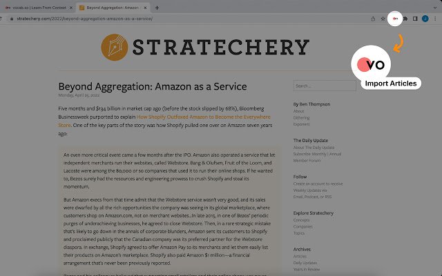 Vocab Importer  from Chrome web store to be run with OffiDocs Chromium online
