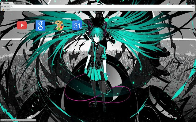 Tema vocaloid Hatsune MIku 1280x720 din magazinul web Chrome va fi rulată cu OffiDocs Chromium online