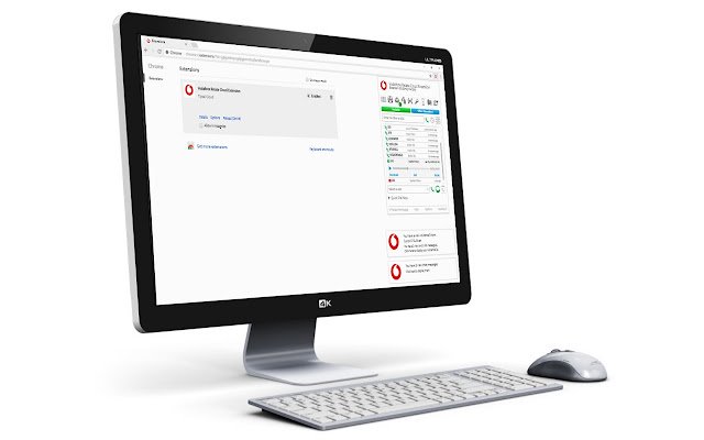 L'extension Vodafone Relate Cloud de la boutique en ligne Chrome doit être exécutée avec OffiDocs Chromium en ligne