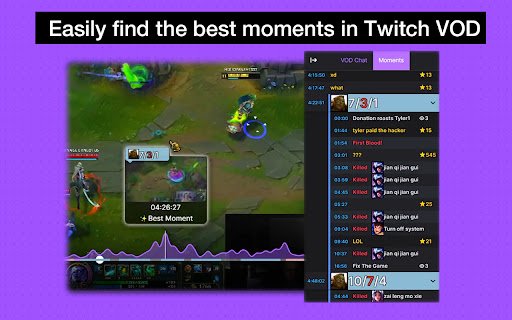VODPeek: Twitch Highlight Finder  from Chrome web store to be run with OffiDocs Chromium online