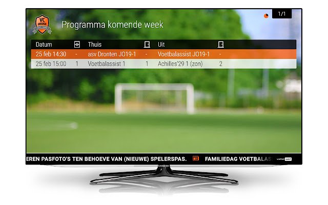 VoetbalAssist ClubTv dal Chrome web store da eseguire con OffiDocs Chromium online