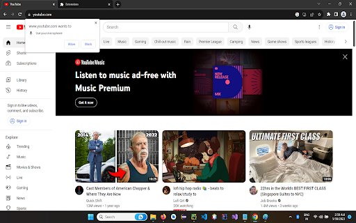 Voice Controlled Yt  from Chrome web store to be run with OffiDocs Chromium online