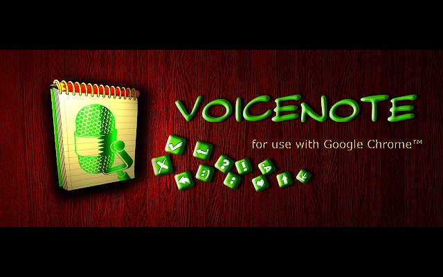 VoiceNote II คำพูดเป็นข้อความจาก Chrome เว็บสโตร์ที่จะรันด้วย OffiDocs Chromium ออนไลน์