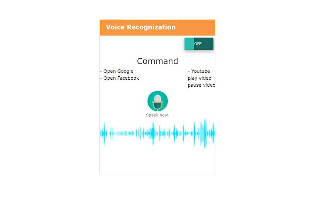 Riconoscimento vocale dal negozio web di Chrome da eseguire con OffiDocs Chromium online
