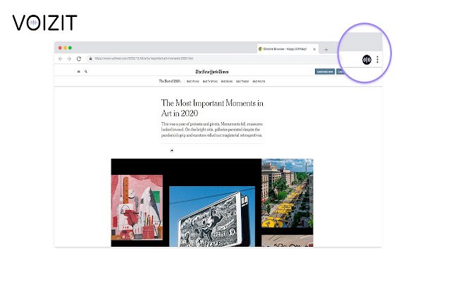 VOiZiT dal Chrome Web Store per essere eseguito con OffiDocs Chromium online