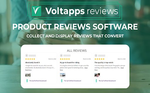 Volt Shopify App Review Importer  from Chrome web store to be run with OffiDocs Chromium online