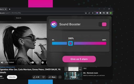 Volume Booster  from Chrome web store to be run with OffiDocs Chromium online