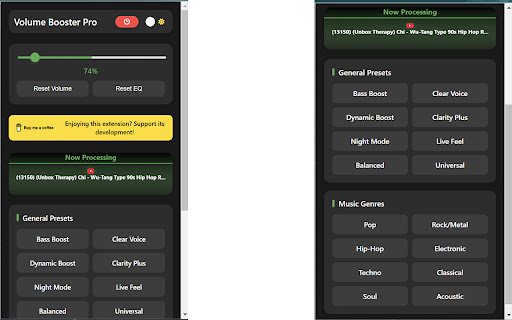 Volume Booster Pro  from Chrome web store to be run with OffiDocs Chromium online