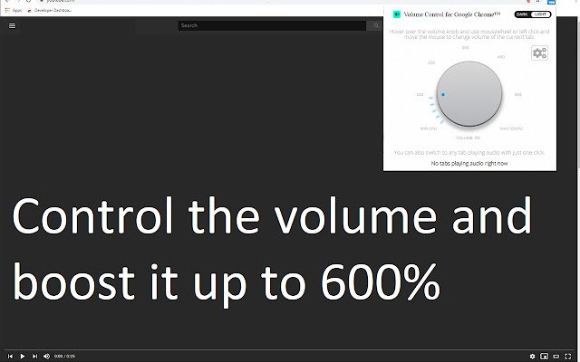 Volume Control for Google Chrome™  from Chrome web store to be run with OffiDocs Chromium online