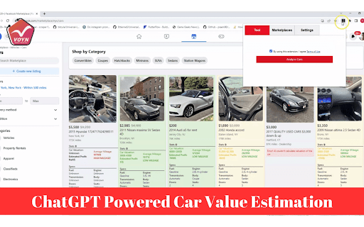 Voyn Car Dealer Tool from Chrome web store to be run with OffiDocs Chromium online Voyn Car Dealer Tool from Chrome web store to be run with OffiDocs Chromium online