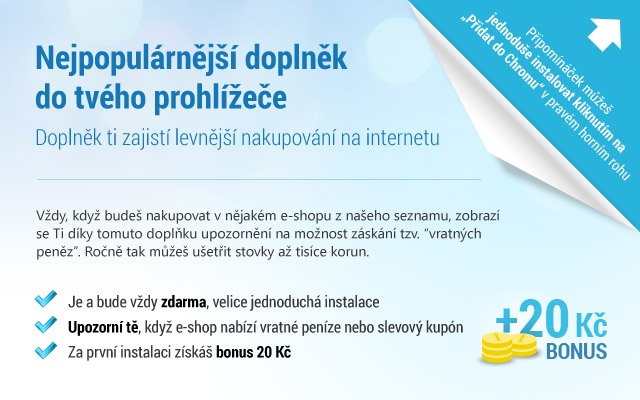 VratnePenize.cz Připomínáček mula sa Chrome web store na tatakbo sa OffiDocs Chromium online
