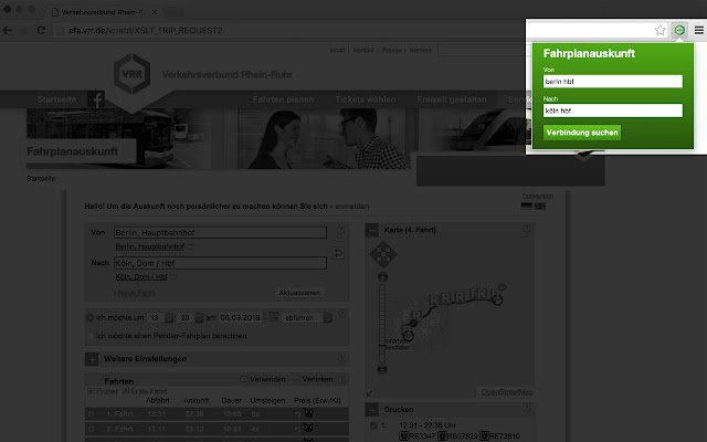 অনলাইনে OffiDocs Chromium-এর সাথে চালানো হবে Chrome ওয়েব স্টোর থেকে VRR জার্নি প্ল্যানার