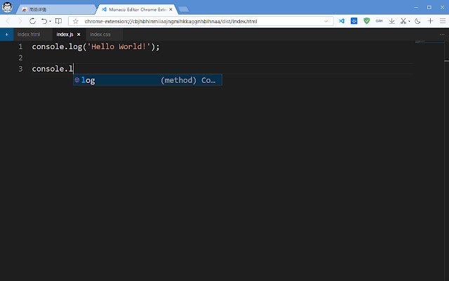 VS Code Lite dari toko web Chrome untuk dijalankan dengan OffiDocs Chromium online