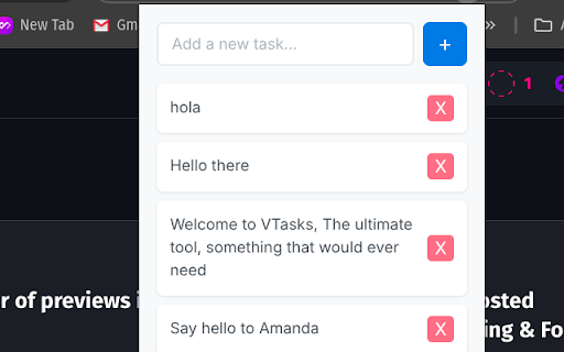 VTasks  from Chrome web store to be run with OffiDocs Chromium online