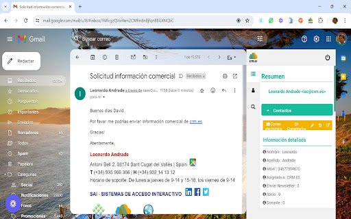 Vtiger CRM plugin for Gmail  Outlook  from Chrome web store to be run with OffiDocs Chromium online