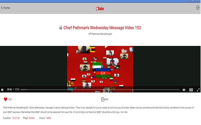 Vtube+ App  from Chrome web store to be run with OffiDocs Chromium online